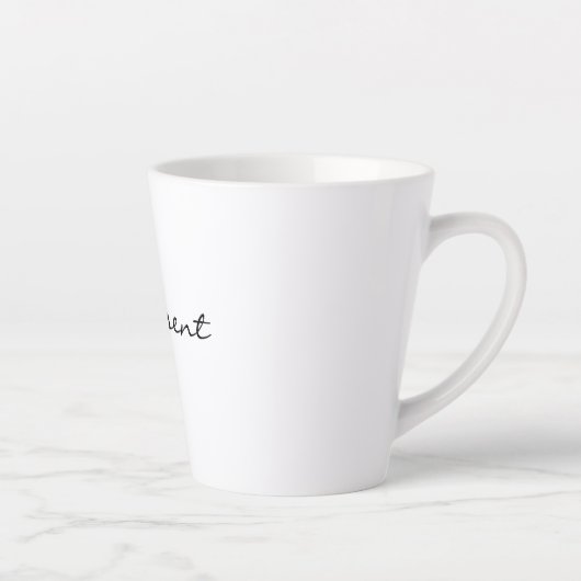 Monogram Initial, Stylish Script vorhanden sein, Milchtasse (Rechts)
