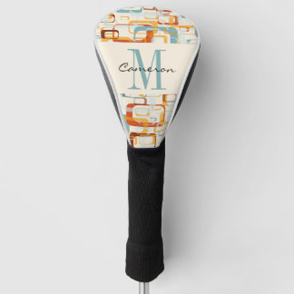 Monogram Initial und Name Personalisiert Golf Head Headcover
