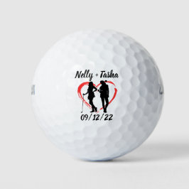 Monogram Initial und Name Personalisierte Golfbäll Golfball