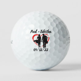 Monogram Initial und Name Personalisierte Golfbäll Golfball