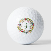 Monogram Initial und Name Personalisierte Golfbäll Golfball (Vorderseite)