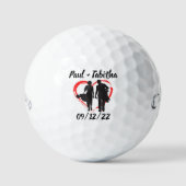 Monogram Initial und Name Personalisierte Golfbäll Golfball (Vorderseite)
