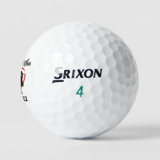 Monogram Initial und Name Personalisierte Golfbäll Golfball (Logo)