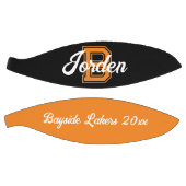 Monogram, Initial und Team schwarz orange Basketball (Panele)