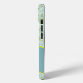 MONOGRAM INITIAL Y ACQUA KLEINE BLUME Case-Mate iPhone HÜLLE (Rückseite / Links)