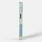 MONOGRAM INITIAL Y ACQUA KLEINE BLUME Case-Mate iPhone HÜLLE (Rückseite / Rechts)