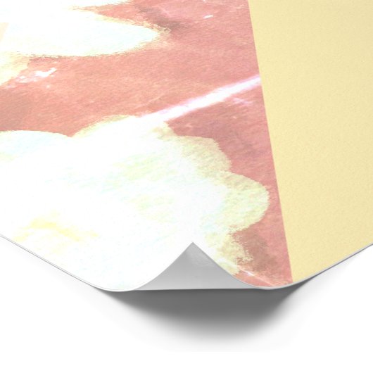 Monogram-Initialen benutzerdefinierte geometrische Poster (Ecke)