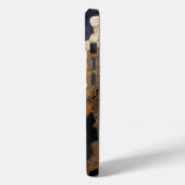 Monogram-Initialen für Abstrakte Marble aus Black  Case-Mate iPhone Hülle (Rückseite / Links)