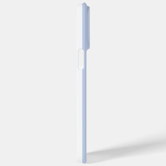 Monogram Initialen staubige hellblaue Streifen Case-Mate iPhone Hülle (Rückseite / Rechts)