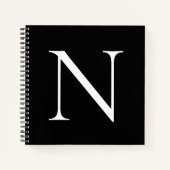 Monogram, initialisiert, individuell angepasst notizblock (Vorderseite)