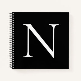 Monogram, initialisiert, individuell angepasst notizblock