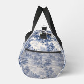 Monogram Initials Blue White Toile Pattern Duffle Bag (Rechts)