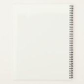 Monogram Initials Business Planner Elfenbeinschrif Planer (Rückseite)