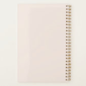 Monogram Initials Business Planner Skriptname Planer (Rückseite)