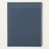 Monogram Initials Business Planner Skriptname Planer (Rückseite)