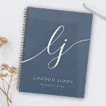 Monogram Initials Business Planner Skriptname Planer<br><div class="desc">Monogram Initial Business Planner Script Name Planner</div>