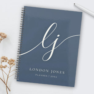Monogram Initials Business Planner Skriptname Planer