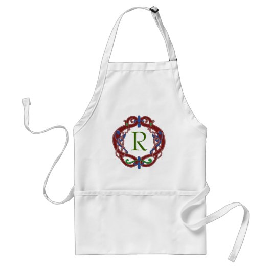 Monogram Initials Celtic Design Schürze (Vorne)