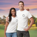 Monogram Initials Classic Golf T-Shirt<br><div class="desc">Dieses klassische Design mit gekreuzten Golfklubs und Goldball mit den Monogramm-Initialen des besten Golfers in Ihrem Leben (und ja,  das könnte auch Sie sein),  um ein einzigartiges und spezielles Golfer Geschenk zu machen. Entwickelt von Thisisnotme©</div>