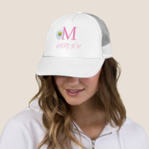 Monogram Initials Daisy Modern