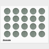 Monogram Initials Dark Sage Wax Siegel Sticker (Blatt)
