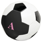 Monogram Initials Individuelle Name Pink Black Tre Fußball (Dreiviertel)