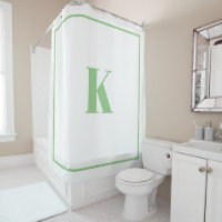 Monogram Initials Individuelle Name Sage Green Whi