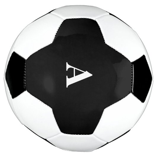 Monogram Initials Individuelle Name Schwarz-weiß G Fußball (Gedreht)