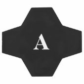 Monogram Initials Individuelle Name Schwarz-weiß G Fußball (Flach)