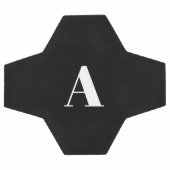 Monogram Initials Individuelle Name Schwarz-weiß G Fußball (Flach)