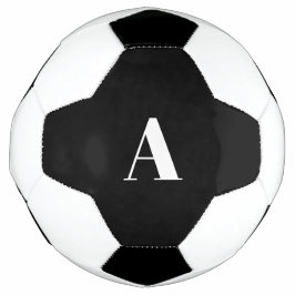 Monogram Initials Individuelle Name Schwarz-weiß G Fußball