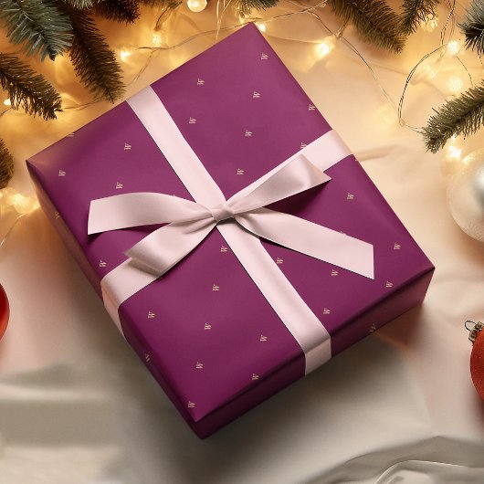 Monogram Initials Muster Geschenkpapier Wrap Wrapp