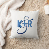 Monogram Initials Personalisiert Wedding Pillow2 Kissen (Decke)