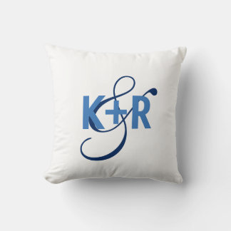 Monogram Initials Personalisiert Wedding Pillow2 Kissen