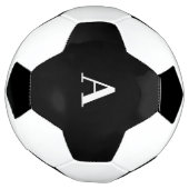 Monogram Initials Schwarz-weiße Individuelle Name- Fußball (Gedreht)