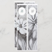 Monogram Initials Whimsical Two Lesezeichens (Vorne/Hinten)