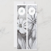 Monogram Initials Whimsical Two Lesezeichens (Vorderseite)