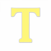 Monogram Initials Yellow Bold Individuelle Name Tr Aufkleber (Vorderseite)