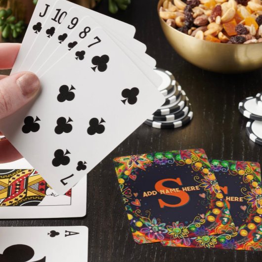 Monogram-Inspirivity Playing Cards mit hübschem Na Spielkarten