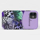 Monogram iPhone 5 Butterfly-Hüllen Case-Mate iPhone Hülle (Rückseite (Horizontal))