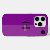 Monogram iPhone Case Zwei Tone HAMbWG (Rückseite (Horizontal))