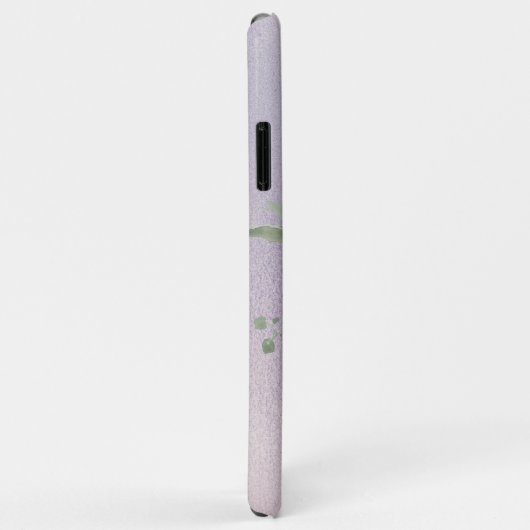 *~* Monogram Iridescent Pastel Lavendel Floral Case-Mate iPhone Hülle (Hinten/Rechts)