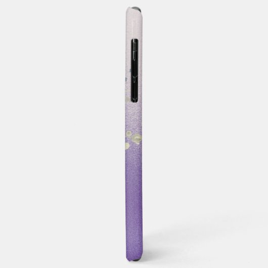 *~* Monogram Iridescent Pastel Lavendel Floral Case-Mate iPhone Hülle (Hinten/Links)