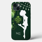 Monogram Irish Dance Celtic Clolies and Lights Case-Mate iPhone Hülle (Rückseite)
