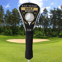 Monogram isst Sleep Golf Wiederholung Headcover