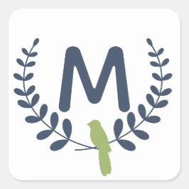 Monogram It's Christmas Sticker