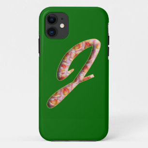 Monogram J in Rose Muster iPhone 5 Fall 11 Hülle