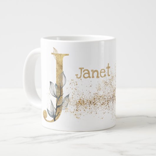 Monogram "J" Jumbo Tasse Soup Ice Cream (Vorderseite Links)