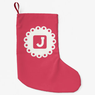 MONOGRAM "J" KLEINER WEIHNACHTSSTRUMPF