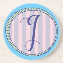 Monogram J Sandstone Untersetzer